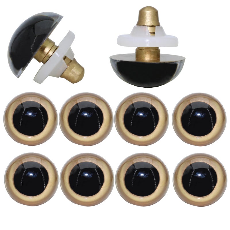 ARTCXC 1Box(20Pcs) 24MM Large Colorful Plastic Safety Eyes Craft Eyes with Washers for Doll, Puppet, Plush Animal DIY Making - Image 1